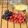 Plato de frutas de barco de placa de hierro retro de estilo europeo para exteriores, bandeja pequeña de hojalata, plato de frutas, plato retro de metal para bocadillos, comestibles