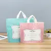 Sacola plástica colorida para loja de roupas, impressão, sapatos femininos, chapéu, roupa íntima, plástico, sacola tote criativa com personalidade, pode adicionar logo