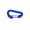 Clip de Alambre con Forma de D, Clip de Resorte de Alambre de Aleación de Aluminio Plano Colorido, Gancho Rápido Portátil para Senderismo al Aire Libre, Camping y Pesca