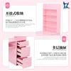 Mesa de Manicure Profissional Rosa Hongzi com Aspirador de Manicure Embutido, Mesa de Manicure com Compartimentos de Armazenamento Especiais para Salões de Unhas