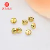 Plug cor ouro 18k cobre banhado pino de plug de pérola feito à mão suporte de tigela pingente agulha de selagem acessórios de tampa de conta de jade