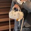 Bolsa Boston Texturizada Retrô de Nicho Estilo Coreano 2026 Nova Versátil Super Tendência Bolsa de Mão Bolsa Transversal Casual