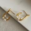 Pendientes de flores con personalidad G, elegantes y veraniegos, con manos de hada dulce, un par de pendientes de nicho retro G2-1/2