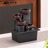 Xintianquan Fuente de Agua Corriente Estilo Europeo Pequeña Circulación de Agua Bola de Feng Shui Adornos Oficina Sala de Estar Escritorio Decoración de Riqueza