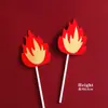 Adornos Decorativos de Pastel Net Red Nazha Ao C Hot Wheels Rojo Mixto Tianling Enchufe de Cumpleaños para Niños Niños