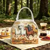 2026 Nuevo Modelo Sitio Independiente Transfronterizo Amazon Temu Bolsa de Picnic Acolchada de Algodón Estampado Digital 3D Venta al por Mayor