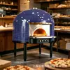 Horno de pizza de mosaico de escritorio personalizado, horno de pizza comercial, horno de leña para exteriores, horno de pizza a gas, horno de carbón