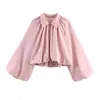 Ropa de Mujer Transfronteriza Comercio Exterior al por Mayor Primavera 2026 Nuevo Estilo Europeo y Americano Moda Versátil Chaqueta Bomber de Manga Globos Ropa de Abrigo
