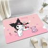 Alfombra de suelo de diatomeas suave con dibujos animados, absorbente de secado rápido para baño, para el hogar y el dormitorio, antideslizante