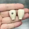 Acessório Artesanal Fruta de Carvão Ivory Natural Grelhada, Ursinho Pequeno Torrada Pulseira DIY Feita à Mão, Joia da Moda