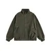 Yidao Vintage 2025 Otoño Nuevo Retro Americano Diseño Desestructurado Dividido y Empalmado Chaqueta de Trabajo Holgada Unisex