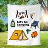 Tela colgante de fondo para campamento al aire libre, tela de fondo, estilo coreano, lindo, diseño de campamento, decoración de ambiente, pancarta, letrero de campamento