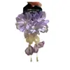 Brincos de Flores de Tecido com Zircônia Agulha de Prata Pérola Borla Gota d'Água Super Fada Pequenos Frescos Doces Brincos de Moda para Mulheres