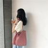 L308 Estilo Novo de Verão Xadrez Vermelho e Branco Coração de Menina Cadarço Bolsa de Pano Estilo K Pequena Fresca Literária e Artística Bolsa Feminina Tendência