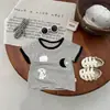Conjunto de cachorros a rayas bordado para bebés, niños y niñas, pantalones de verano de pingüino de dibujos animados con PP grande, pantalones lindos para niños