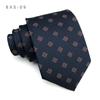 Gravata Masculina Social Azul Escuro Xadrez Camisa Social Profissional Listra Café Gravata de 8cm Gravata de Mão Estilo Coreano Casamento