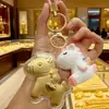 Pingente de Ouro Puro 999, Fique Rico Imediatamente, Princesa, Por Favor Fique Rico, Chaveiro, Bolsa de Celular Desenho Animado, Presente