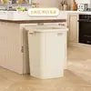 Cubo de basura grande comercial sin tapa 30 litros 50 cubos cuadrados grandes para exteriores hogar gran capacidad cocina cubo sanitario grande