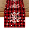 Camino de Mesa Floral de Nochebuena Roja Camión Navideño Rojo Guantes Mantel para Mesa Mantel para Mesa de Cocina Mantel para Mesa