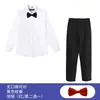 Camisa blanca pantalones negros traje de coro ropa de actuación para niños y niñas uniforme escolar uniforme de clase