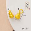 Colgante de gota de aceite de calabaza pequeña, pulsera, collar, accesorios de bricolaje de oro de 24 quilates con método antiguo, material de cuentas tejidas a mano