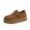 Zapatos Birkenstock de suela gruesa para mujer ropa de exterior 2026 nuevos zapatos para dedo gordo de otoño versátiles slip-on zapatos sencillos para persona perezosa Birkenstock zapatos para mujer