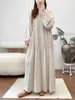 Colección Otoño 2026: Vestido Largo de Manga Larga Holgado con Lunares Jacquard Estilo Japonés para Mujer Venta al por Mayor