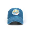 Gorra de béisbol vintage lavada con parche transfronterizo, personalidad, algodón, visera curva, gorra parasol, fábrica en stock, venta al por mayor