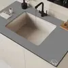 Tapete Drenante de Lama de Diatomáceas para Cozinha Tapete para Pia Tapete Absorvente de Água Secagem Rápida Tapete para Bancada de Banheiro Torneira