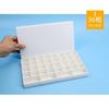 Rejilla acrílico gouache tapa blanda caja de pigmentos caja de embalaje de 48 rejillas caja de pigmentos portátil a prueba de derrames caja vacía caja para mezclar colores
