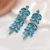Aretes de moda de alto sentido transfronterizo de Europa y Estados Unidos forma de gota de agua de fénix largos accesorios para mujer aretes colgantes al por mayor