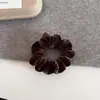 Diadema de terciopelo con estampado de leopardo estilo coreano para otoño e invierno, scrunchie femenino y versátil, cuerda para el pelo con bola, accesorios para el cabello