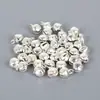 Pulseira de Tornozeleira Tecida à Mão com Sino de Ferro Pingente de Sino Pequeno Acessórios de Joias DIY 6mm 300 Peças/Pacote