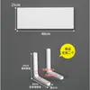 Estante de almacenamiento de pared Soporte de pared Soporte de partición para colgar en la pared Estantería colgante de tablero en capas Estante de tablero de madera