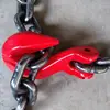 Gancho de agarre de cuerno de carnero con alas, doble gancho, eslinga de cadena, cadena de descarga de varilla de refuerzo, cadena de sujeción de un solo gancho