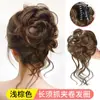 Peluca Trenzas Cola de Caballo Femenina Bigotes de Dragón Capullo de Flor Giro Doble Trenza Larga Nuevo Estilo Chino Lado Atado Artefacto para el Cabello Peluca Goma para el Cabello