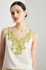 Camisola de Seda para Mujer 2025 Primavera/Verano Nuevo Versátil Color Sólido Commute Ropa Interior Top de Seda de Morera