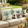 Fronha de Almofada de Venda Quente Primavera e Verão Amazon Temu com Estampa Floral Digital para Cama, Sofá, Carro, Capa de Almofada