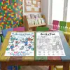 Compra directa transfronteriza de 10 hojas/paquete de pósteres para colorear con temática invernal, libros divertidos de dibujo de búsqueda, papel para dibujar y colorear para niños
