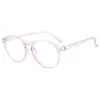 2206 Moda Retro Espejo Plano Montura Redonda Miopía Montura Negra Gafas de Protección Ocular Montura de Gafas Nueva Tendencia Anti-Luz Azul para Mujer