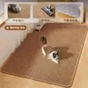 Tapete de chão resistente a arranhões de gato e cama de gato em um só, tamanho grande, adequado para todas as estações, durável, não solta pelos, protege o sofá