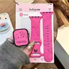 Diseño de Gato con Dibujo Lineal Adecuado para Correas de Apple Watch Iwatchss11/10/9 Silicona Appleultra3 Gris Se