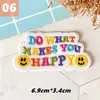 Flor de Carita Sonriente Curación Bordado Autoadhesivo Stickers. Decoración Transfronteriza para Cuaderno, Computadora, Teléfono, Ropa DIY