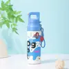 Novo copo de desenho animado de abertura rápida, copo térmico de aço inoxidável 316, copo de água esportivo portátil para exterior com alça, copo de presente personalizado