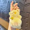 Chaveiro de ovelha de pelúcia fofo, boneca de pelúcia, pingente de bolsa para casal, brinquedo de máquina de pegar pelúcias, acessório de presente