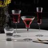 Taça de Vinho Tinto Borda Dourada Vela Nuvem Listra Vertical Cintura Dourada Cálice Taça de Coquetel Copo de Água Listra Vertical