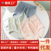 Ropa interior de algodón de cintura alta con encaje sin costuras para el vientre y la cadera, antibacteriana, de talla triangular, para mujer, directa de fábrica