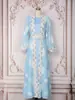 Mt544 Nuevo Conjunto de Vestido de Dos Piezas para Mujer con Chaleco Cardigan de Estilo Étnico Europeo y Americano con Pedrería y Lentejuelas