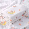 Onda de Luz Dinámica 6 Capas Gasa de Algodón Alta Densidad Toalla de Baño Toalla para Bebé Manta Cubre Bebé Toalla de Baño Suave para Recién Nacido