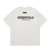 Esenciales Fear of God Algodón Moda Transfronteriza Marca Fog Sublínea Ess Camiseta Estampada de Manga Corta High Street